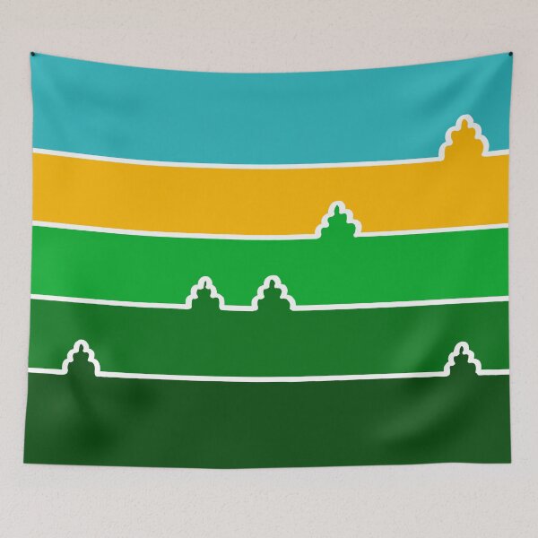 Item preview, Minimal Color Landscape - White Lines designed and sold by Istvan Ocztos.