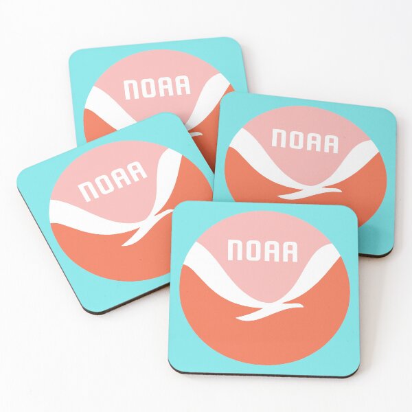 Item preview, NOAA logo (orange and pink) designed and sold by Minnip0ps.