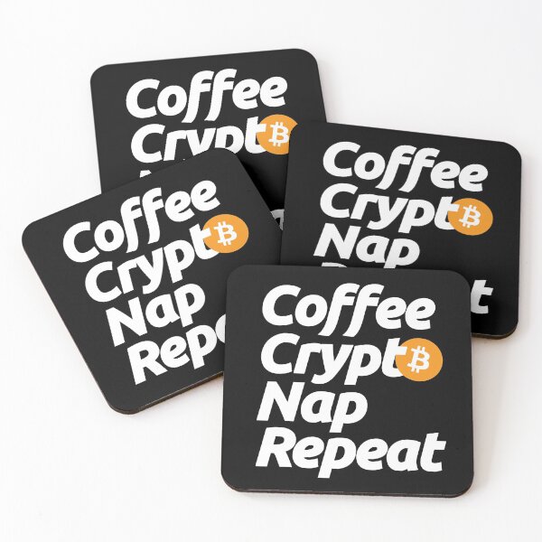 Item preview, Coffee Bitcoin Nap and Repeat - Crypto Blockchain Currency Trending Finance Quote designed and sold by elhefe.