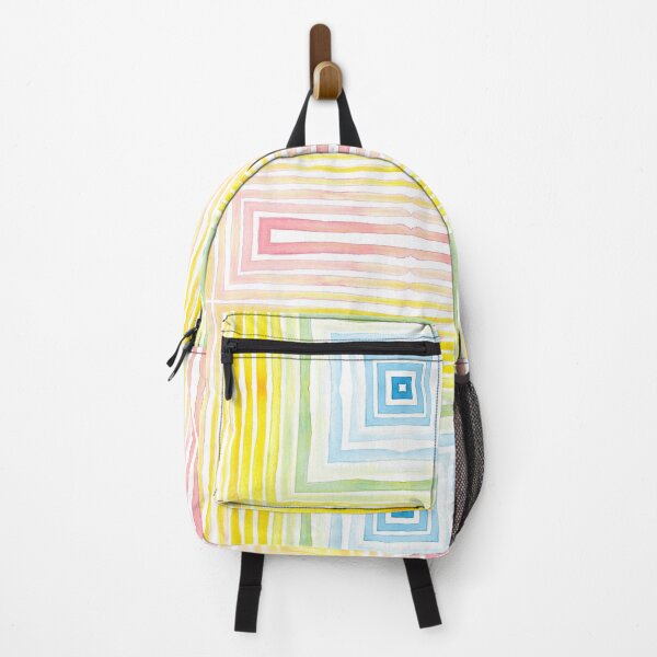 Item preview, Rainbow Watercolor Faded Square Pattern designed and sold by Zab Butler Design.