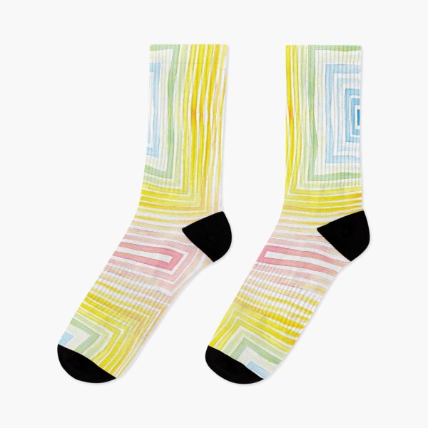 Item preview, Rainbow Watercolor Faded Square Pattern designed and sold by Zab Butler Design.