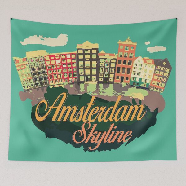Aperçu de l'œuvre Toits d'Amsterdam créée et vendue par Arteria Mix.
