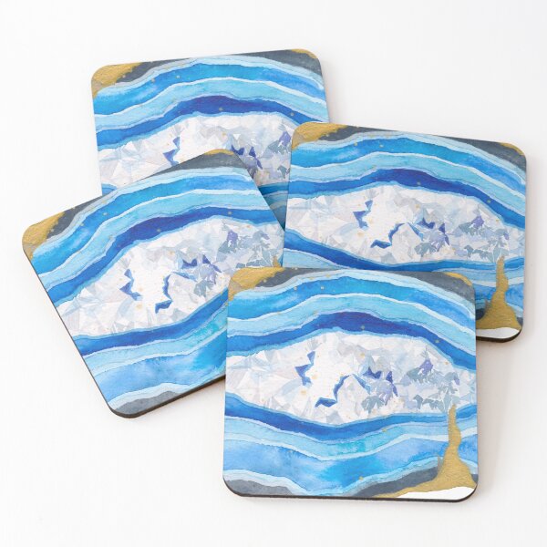Item preview, Agate Slice Watercolour Illustration designed and sold by floweringwords.