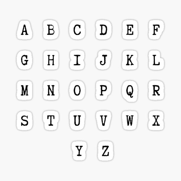 Item preview, alphabet letters pack Typewriter designed and sold by venus-ian.