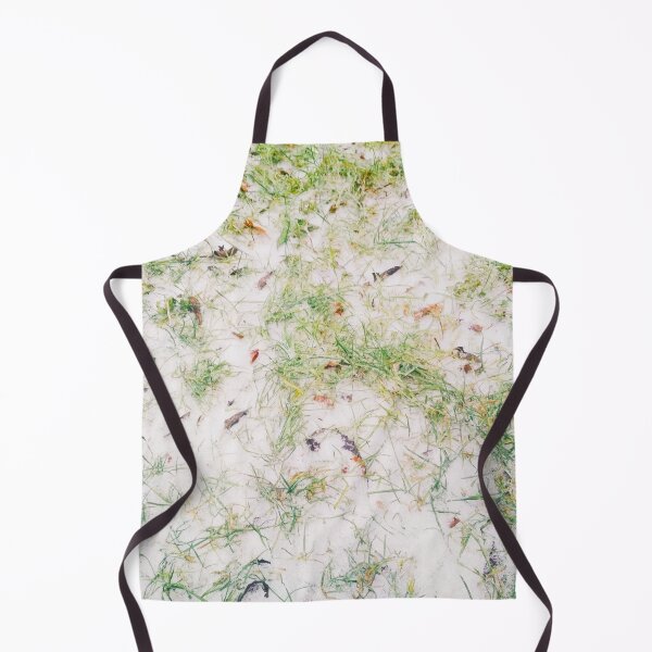 Item preview, First snow, natural background, green grass covered with snow  designed and sold by helenkaiy.