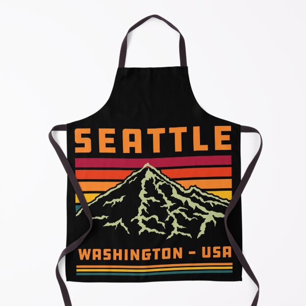 Item preview, Retro Vintage Seattle Washington State 80s Souvenir Mountain designed and sold by merchzy.