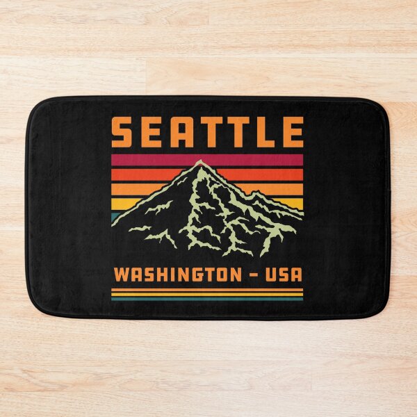 Item preview, Retro Vintage Seattle Washington State 80s Souvenir Mountain designed and sold by merchzy.