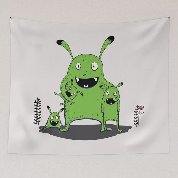 Item preview, Green Monster Family designed and sold by thersant.