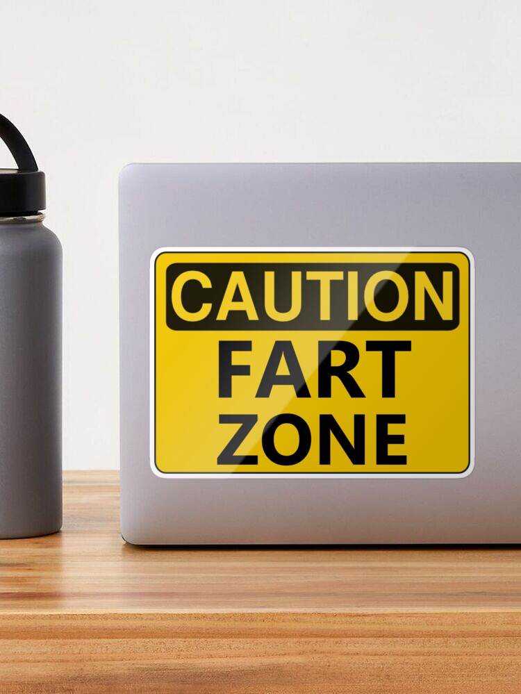 I Love To Fart Funny Warning Sticker - 2 Pack Vinyl Decal 4x3 Inches