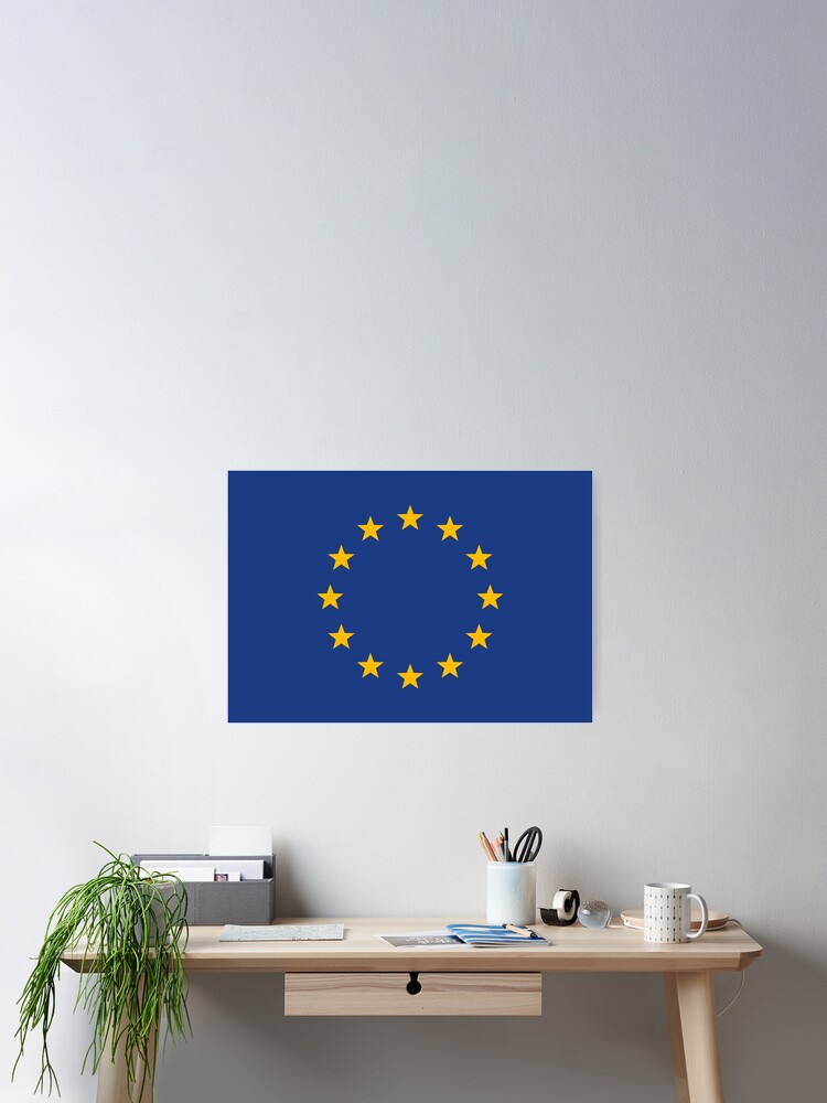 Europes union flag Framed offers poster