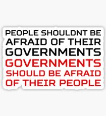 Punk Anarchy Protest Anonymous Free Speech V for Vendetta Sticker