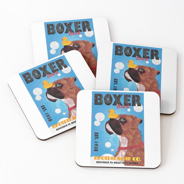 Item preview, Boxer Dog In Bath Tub With Rubber Ducky designed and sold by FFDoodles.