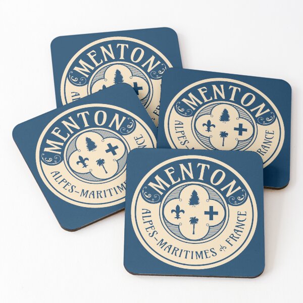 Item preview, Menton, Alpes-Maritimes, France Art Nouveau T-Shirt + Sticker Mono Design designed and sold by ROADTROOPER.