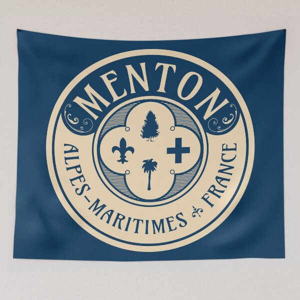 Item preview, Menton, Alpes-Maritimes, France Art Nouveau T-Shirt + Sticker Mono Design designed and sold by ROADTROOPER.