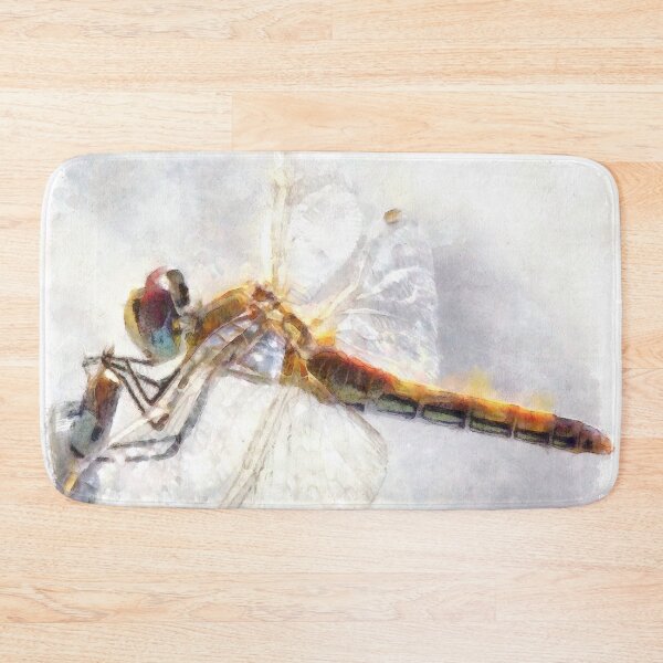 Item preview, Dragonfly Watercolor Pastel White Background designed and sold by taiche.