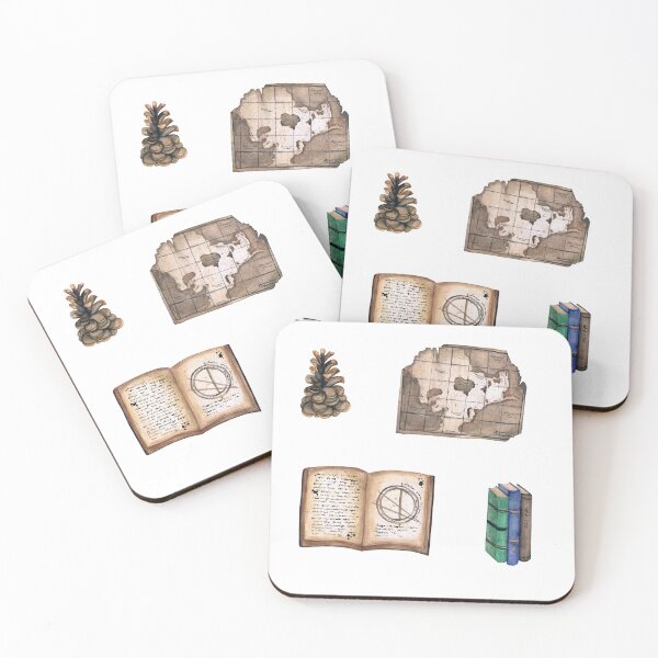 Item preview, Watercolor Old Books, Map Sticker Pack designed and sold by MarssyMT.