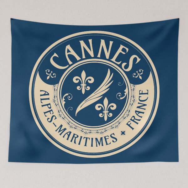 Item preview, Cannes, Alpes-Maritimes, France Art Nouveau T-Shirt + Sticker Mono Design designed and sold by ROADTROOPER.