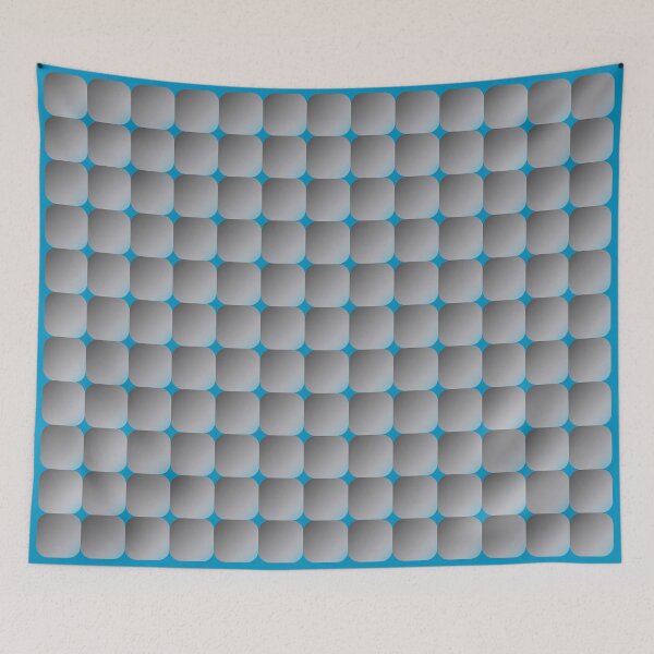 Item preview, Retro Square Scales - Sky Blue and Grey designed and sold by Quooki.