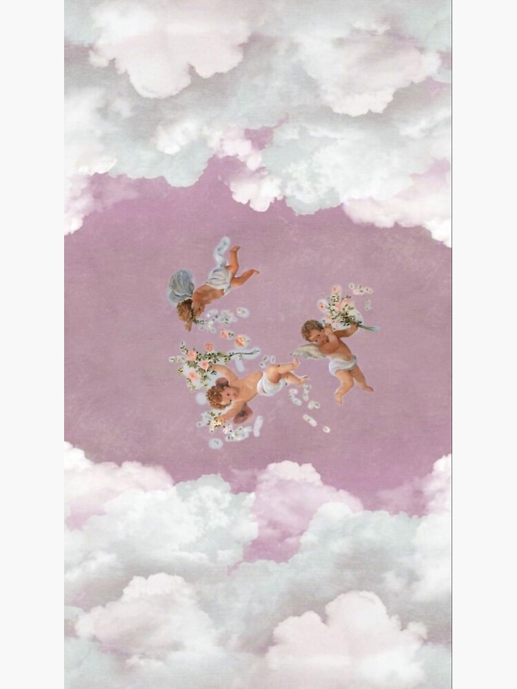 Pink Cloudy Renaissance Angels Aesthetic Art Pink Cloudy Renaissance Angels Aesthetic Art