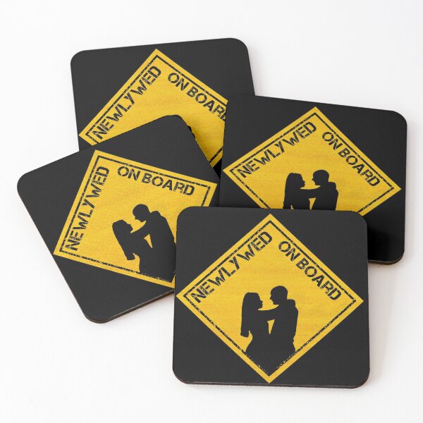 Item preview, Newlywed On Board Sticker Sign For Cars | Valentines Day designed and sold by CAUTION SHOP.