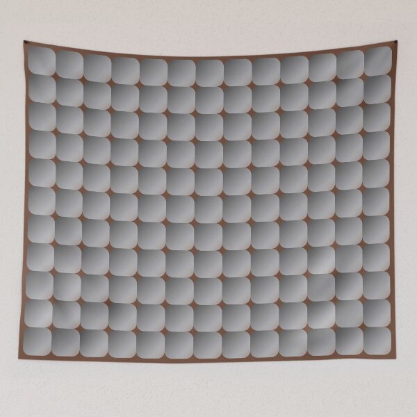 Item preview, Retro Square Scales - Brown and Grey designed and sold by Quooki.