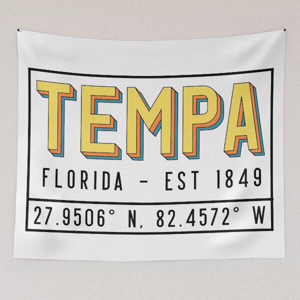Item preview, Vintage Tampa City Florida Fl State Souvenir 60s Style designed and sold by merchzy.