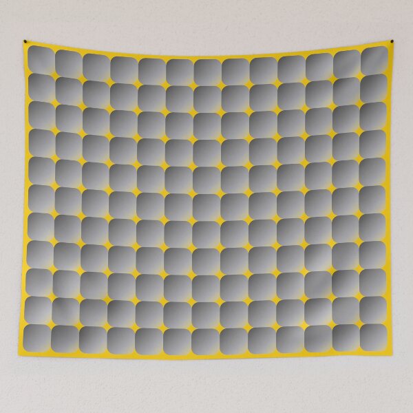 Item preview, Retro Square Scales - Mustard Yellow and Grey designed and sold by Quooki.