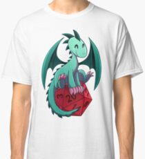 D&D - Dragons and Dice! (Green Dragon) Classic T-Shirt