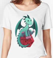 D&D - Dragons and Dice! (Green Dragon) Women's Relaxed Fit T-Shirt
