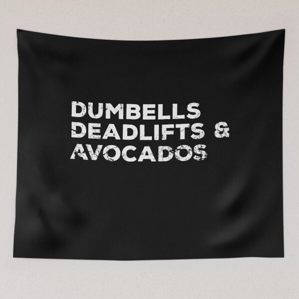 Item preview, DUMBELLS DEADLIFTS & AVOCADOS designed and sold by noahs-shop.
