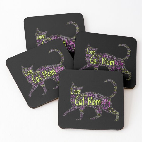 Item preview, cat mom word cloud art designed and sold by yoshra.