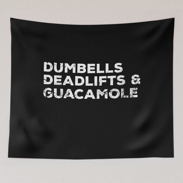 Item preview, DUMBELLS DEADLIFTS & GUACAMOLE designed and sold by noahs-shop.