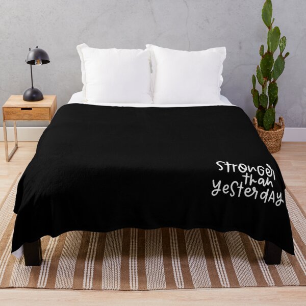 Item preview, Stronger than yesterday design in white designed and sold by cbycarolinam.