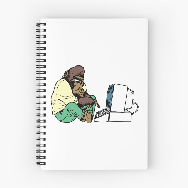 Item preview, Gorilla on Computer designed and sold by Venture-Graphix.