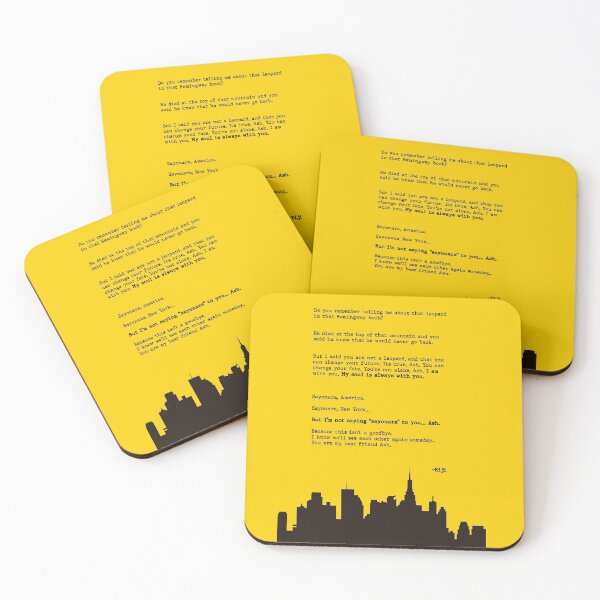 Item preview, Letter to Ash Banana Fish designed and sold by Luckygeek.