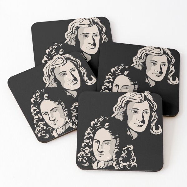 Item preview, Newton Leibniz Portrait designed and sold by DavinciStore21.