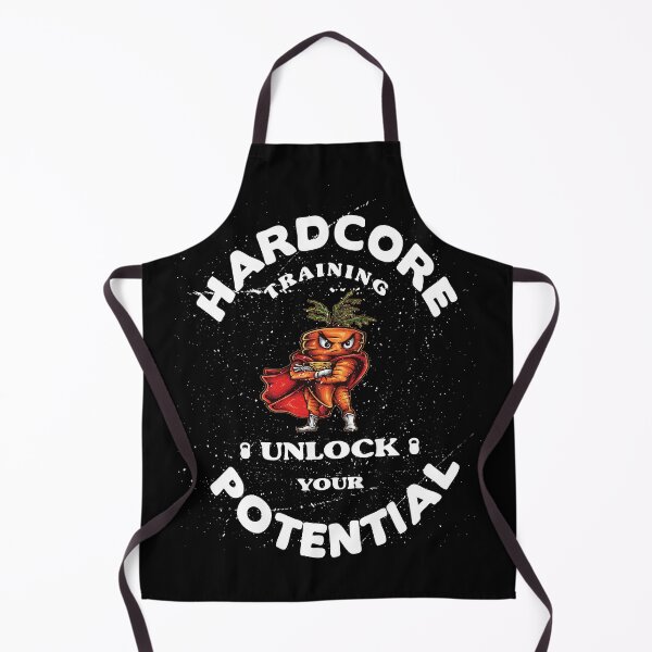 Item preview, Hardcore Training Unlock Your Potential Angry Carrot Foodie Workout Bodybuilding designed and sold by ProjectX23.