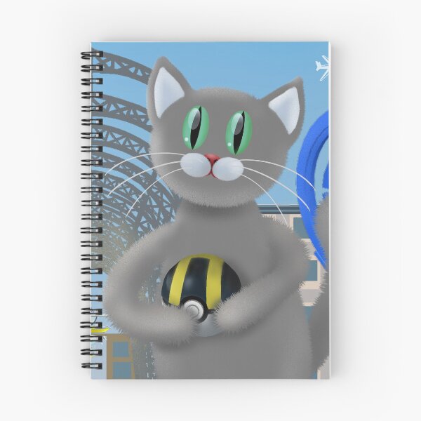 Item preview, Cat plays  - PokeArt designed and sold by Julia Rudens.