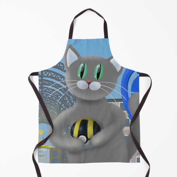 Item preview, Cat plays - PokeArt designed and sold by Julia Rudens.