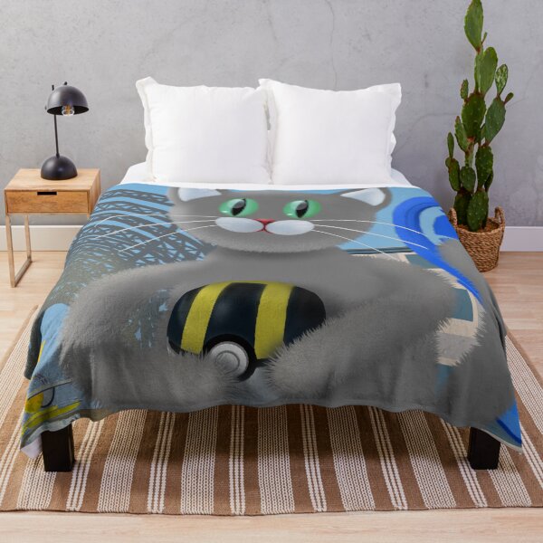 Item preview, Cat plays  - PokeArt designed and sold by Julia Rudens.