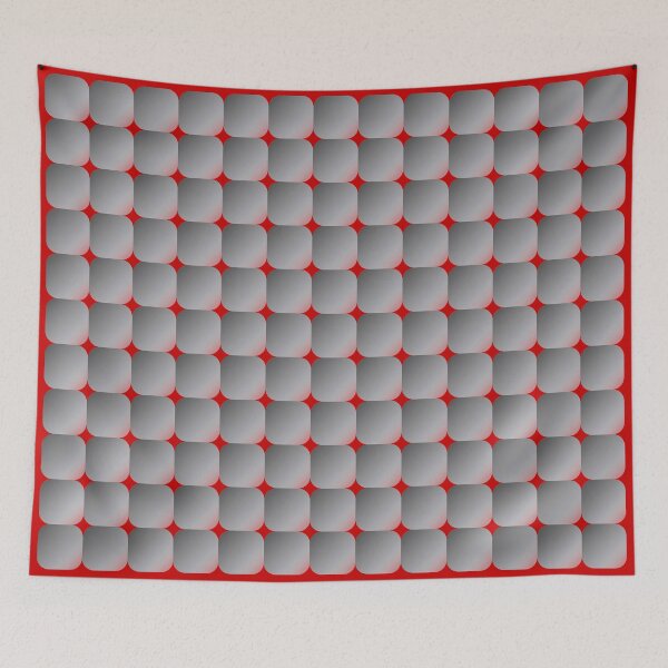 Item preview, Retro Square Scales - Dark Red and Grey designed and sold by Quooki.