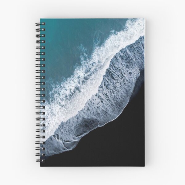 Item preview, Black sand blue ocean waves oasis designed and sold by MNCO.