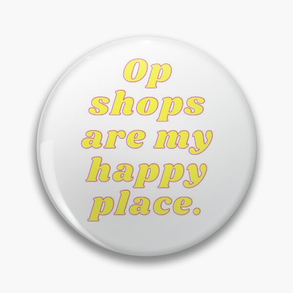 Item preview, Op shops are my happy place. designed and sold by FunSheTees.