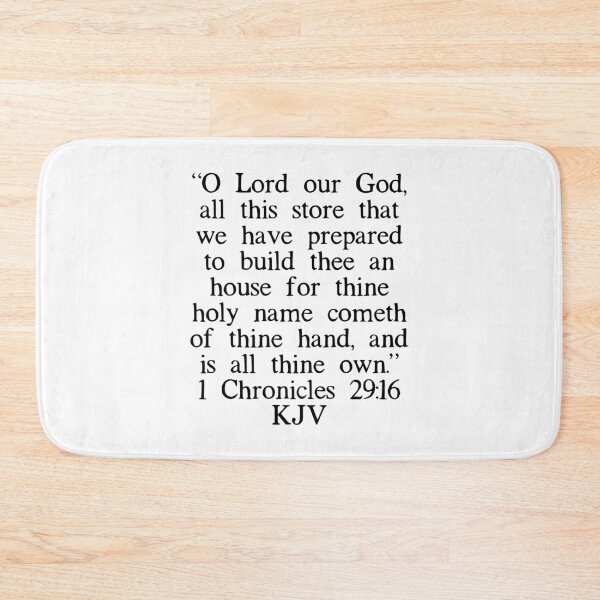 Item preview, 1 Chronicles 29:16 KJV designed and sold by IBMClothing.