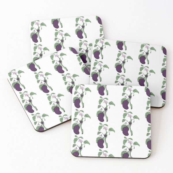 Item preview, Eggplant Garden Design Retro Plants Gift designed and sold by LuminOrb.