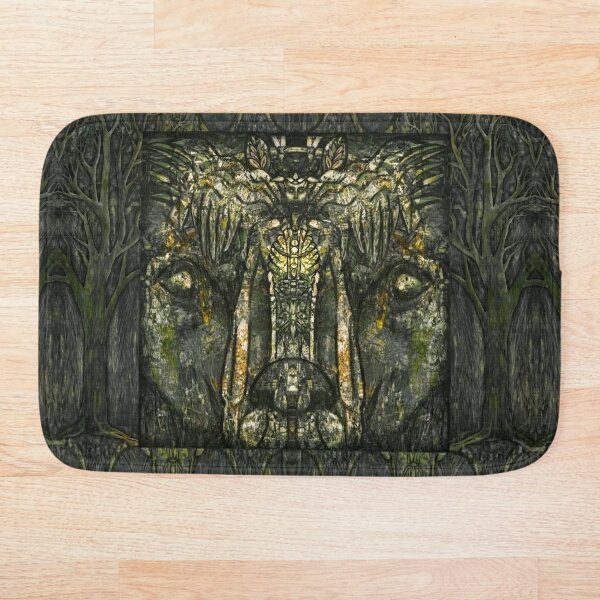 “Shamalion” (green) Bath Mat