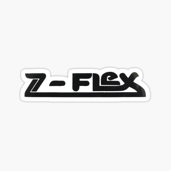 Z flex, retro skateboard t shirt design  Sticker