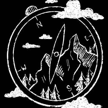 Artwork thumbnail, Compass Mountains by DavinciStore21