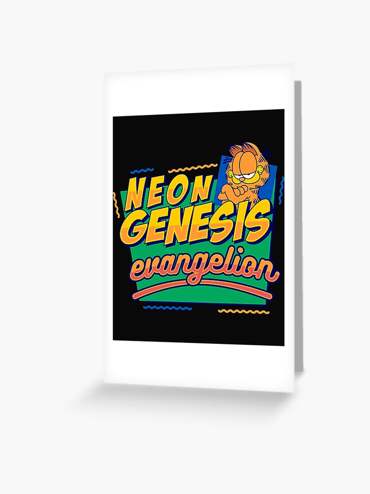 redbubble neon genesis evangelion garfield