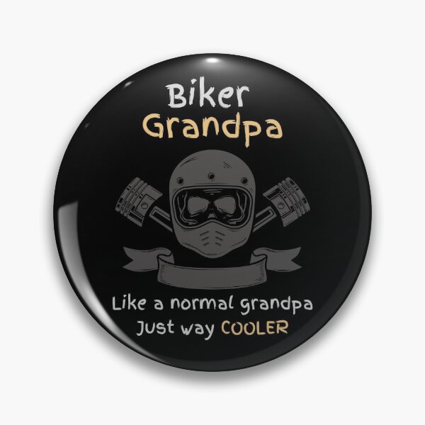 Item preview, Biker Grandpa Like a Normal Grandpa Just Way Cooler Biker T-Shirt Gift designed and sold by NostalgicLatin.